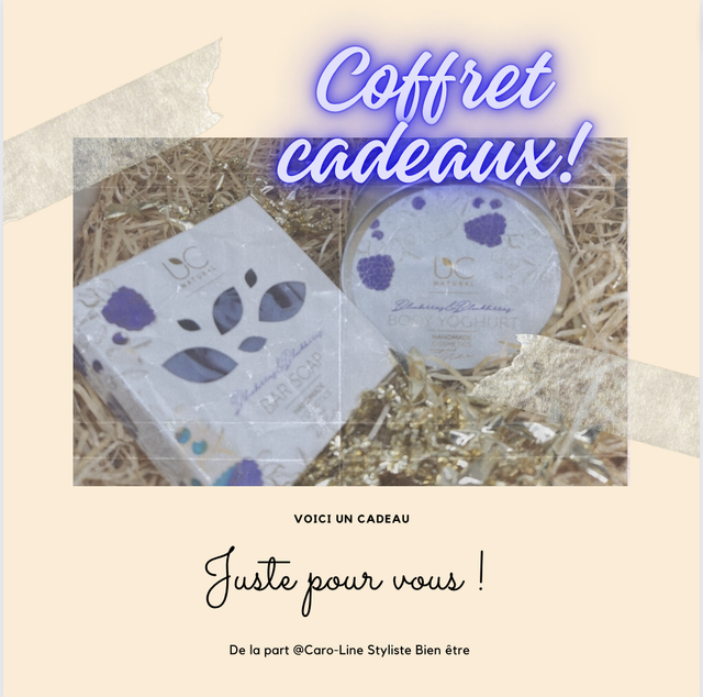 Yaourts corporels aux bleuets et aux mûres et savon 