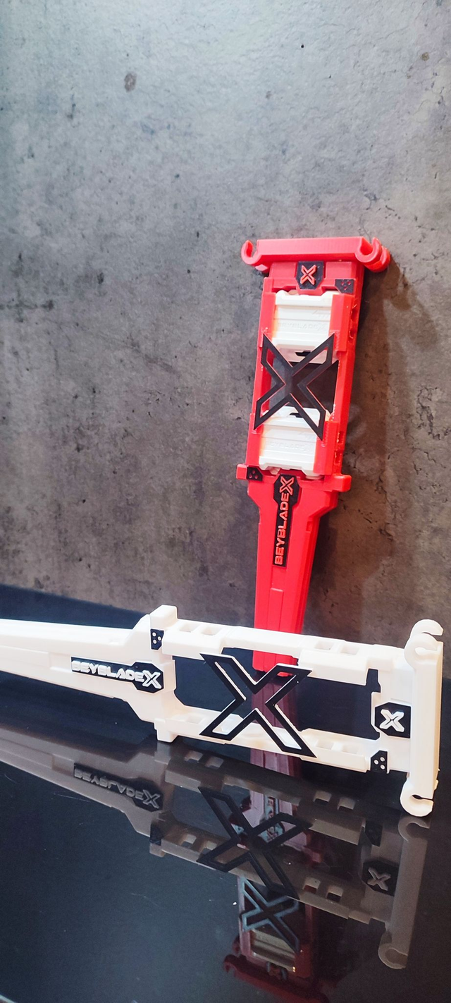 Beyblade X Double Lanceur de Toupie | Compatible Proto Start &amp; Starter Série X | Impression 3D