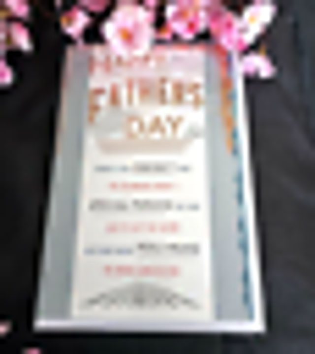 Happy Fathers Day With Love Card 30cm x 19cm