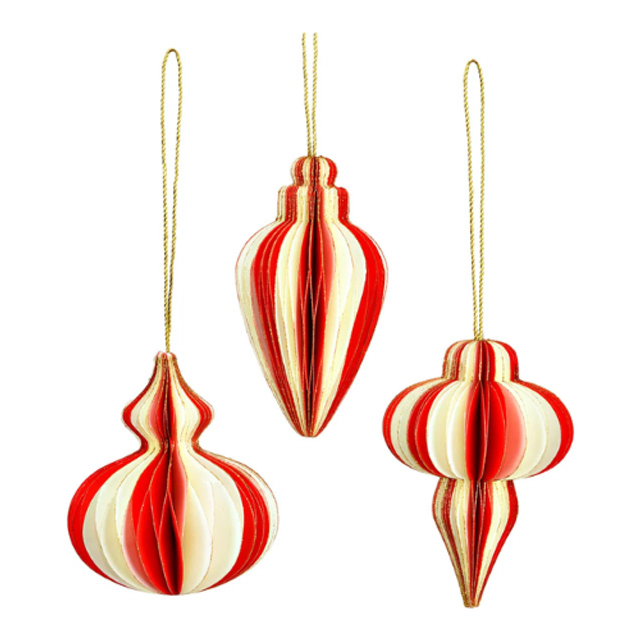 Wabenhänger rot/weiß 3 Formen