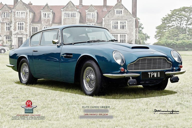 C220811 Aston Martin DB Mk2 #TPW11 1970 AMOC Spring Concours 2022 Elite Class Winner