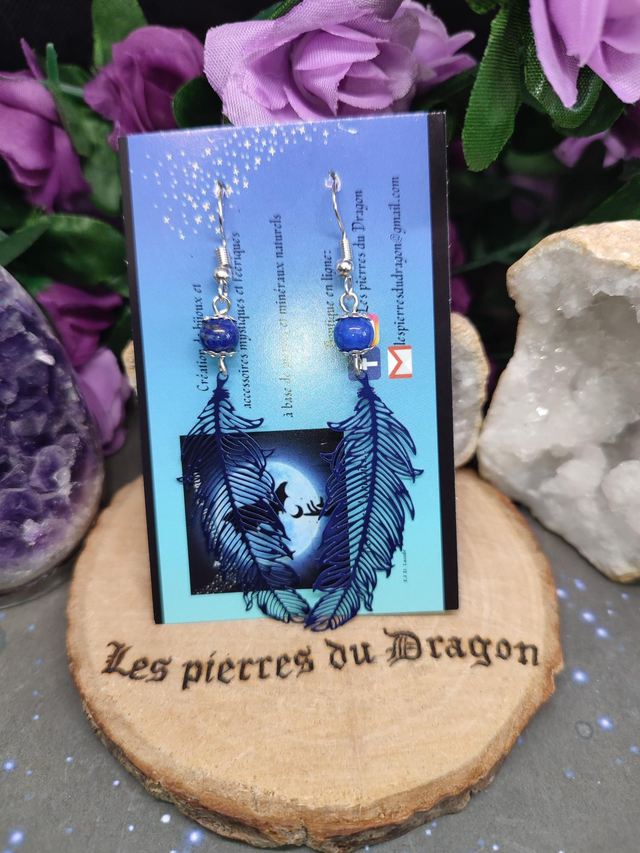 Boucles d'oreilles Nuance Céleste 