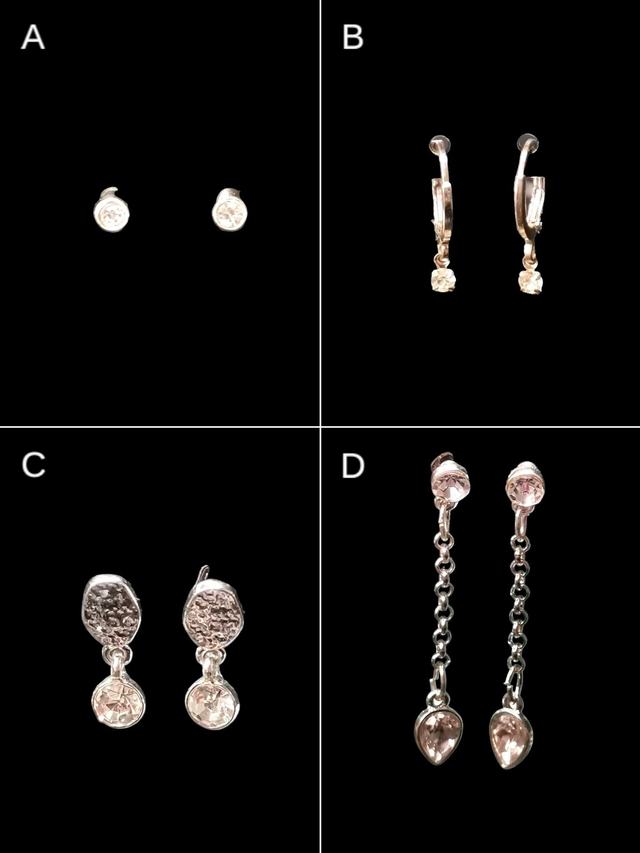 Boucles d&#039;oreilles strass 