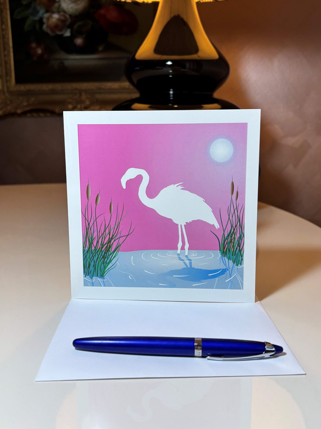 'Happy Days', Flamingo Greetings Card 