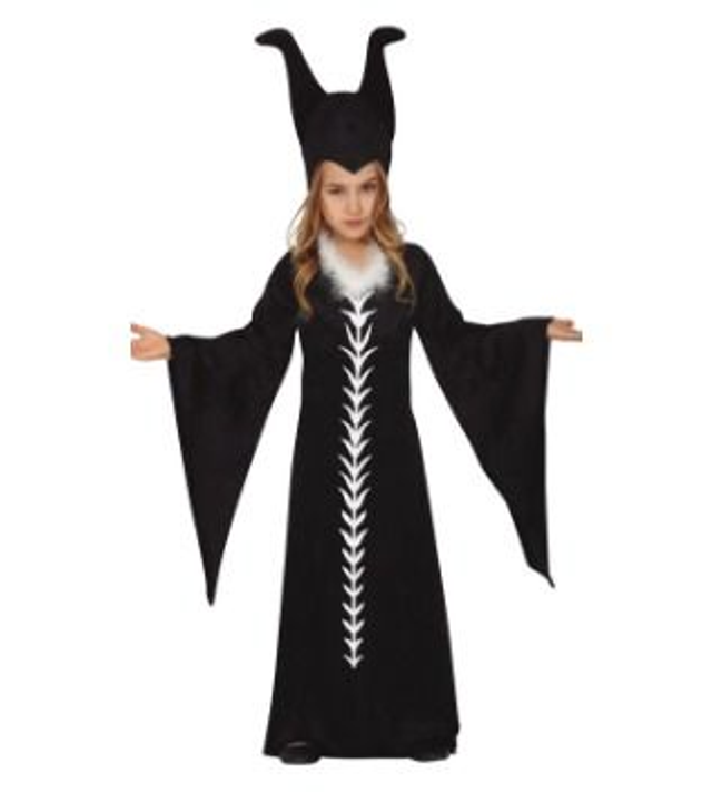 CARNEVALE , COSTUME BAMBINA FATA MALEFICA  7 12 ANNI