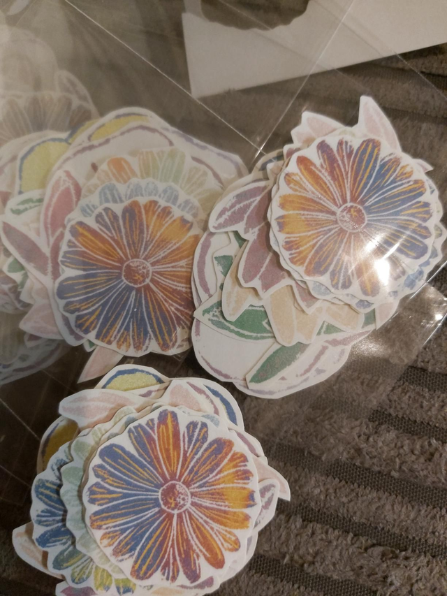 Flower stickers