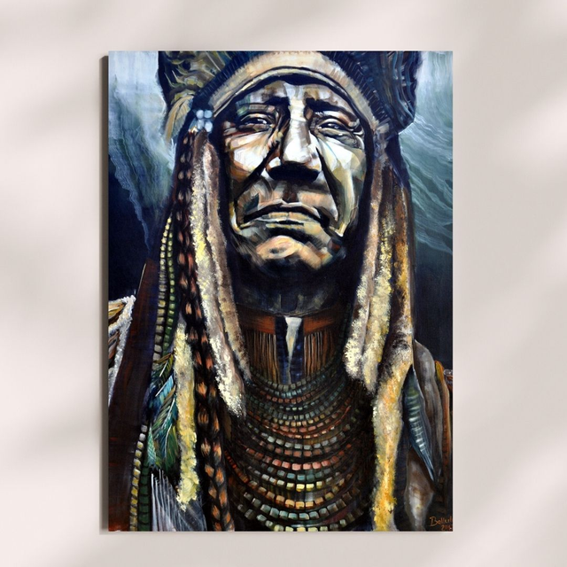 Reproduction d’art A3 sur papier photo – « Lone Tree » – Bellule Art