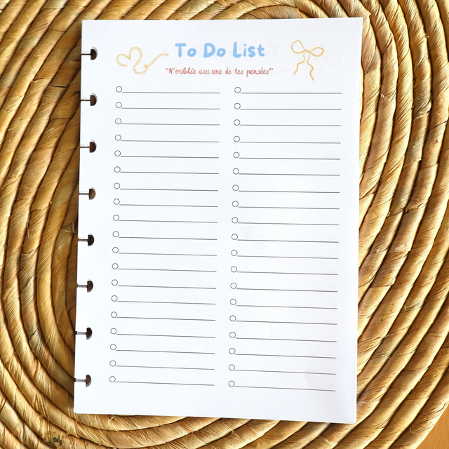 Recharge 50 To Do List + Recharge bougie (en option)