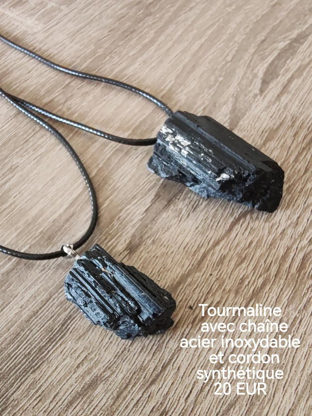 Tourmaline brut pendentif 