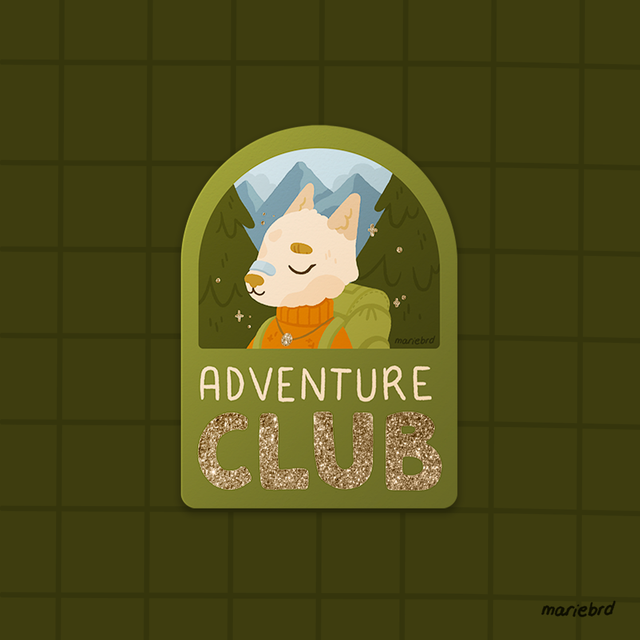 Adventure Club | Sticker Brillant - Collection 3 sœurs.