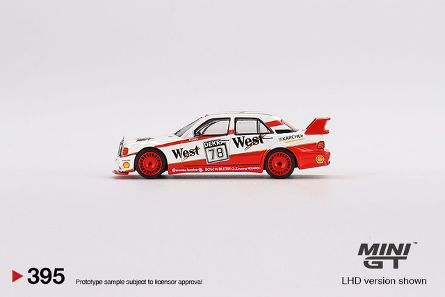 MGT00395 Mini GT 1/64 Mercedes-Benz 190E 2.5 16 Evolution II 1991 DTM #78 Lohr (LHD)