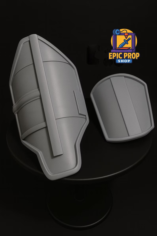Star Wars 3D Printed Mandalorian Armour Thigh Plates - Season2 - DIY Kit