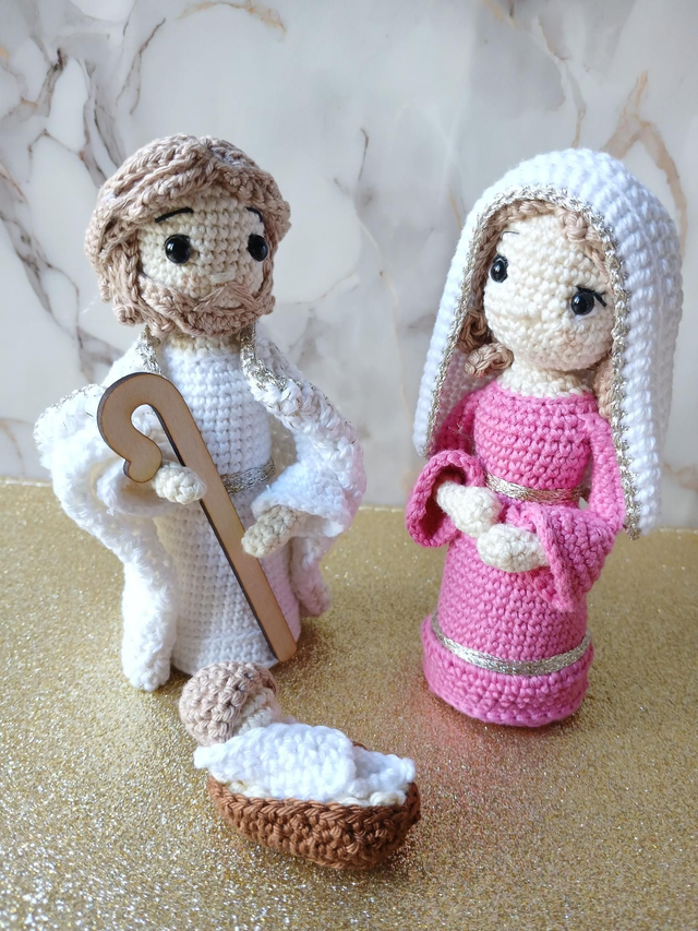 ✨ Crèche de Noël en crochet fait main ✨
