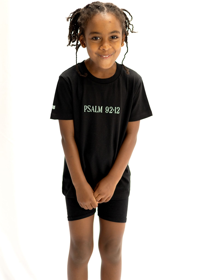 Kids Black Palm Tee [5-6 Years]