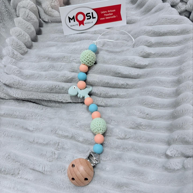 Attache tétine Dino 