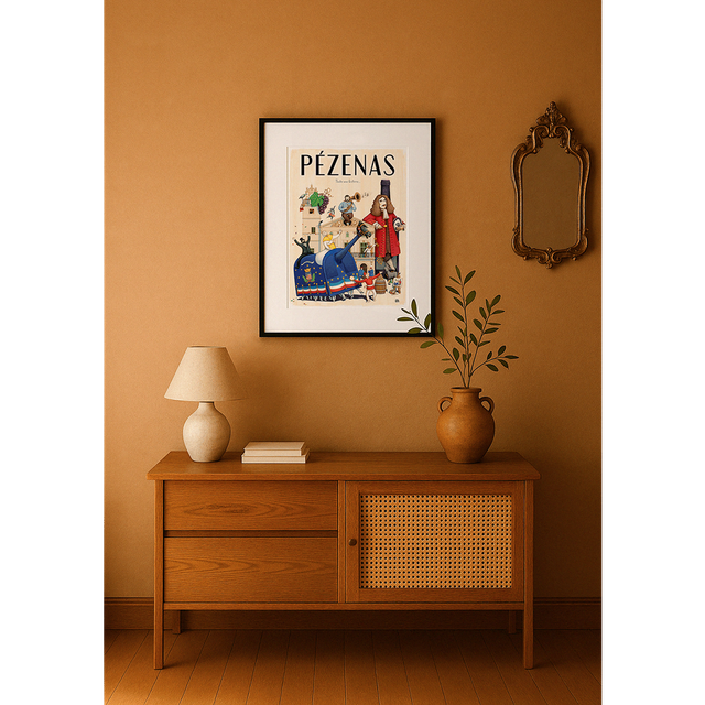 PÉZENAS, Toute une histoire : 30x40 cm