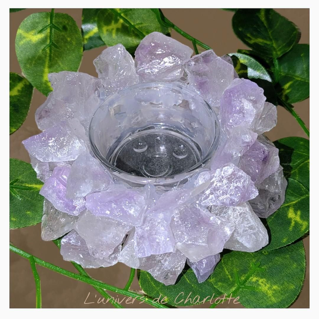 Bougeoir "Améthyste"