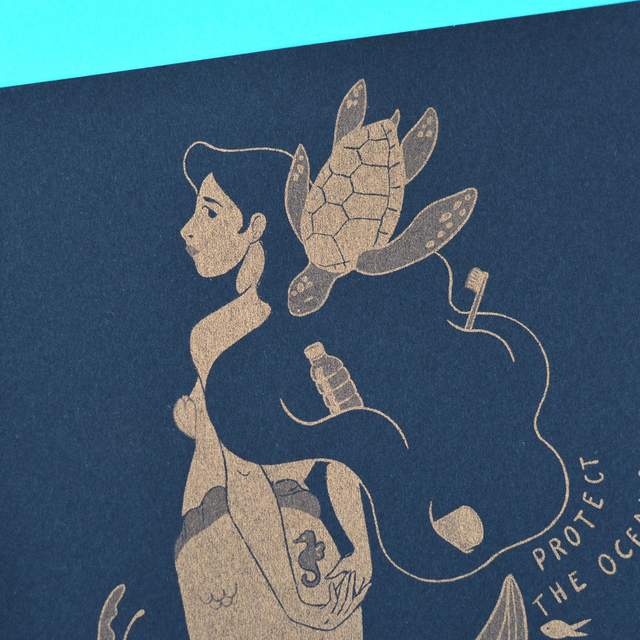 A5 Mermaid protect the ocean *imprimée au Japon*