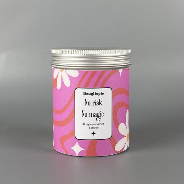 Bougie - No risk No magic - Bonbon
