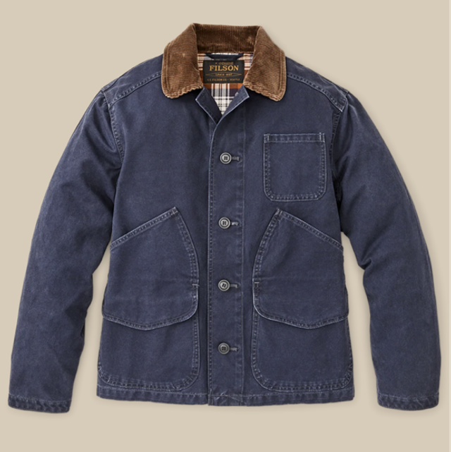 Filson Canvas Outfitter Jacket Blue Mussel