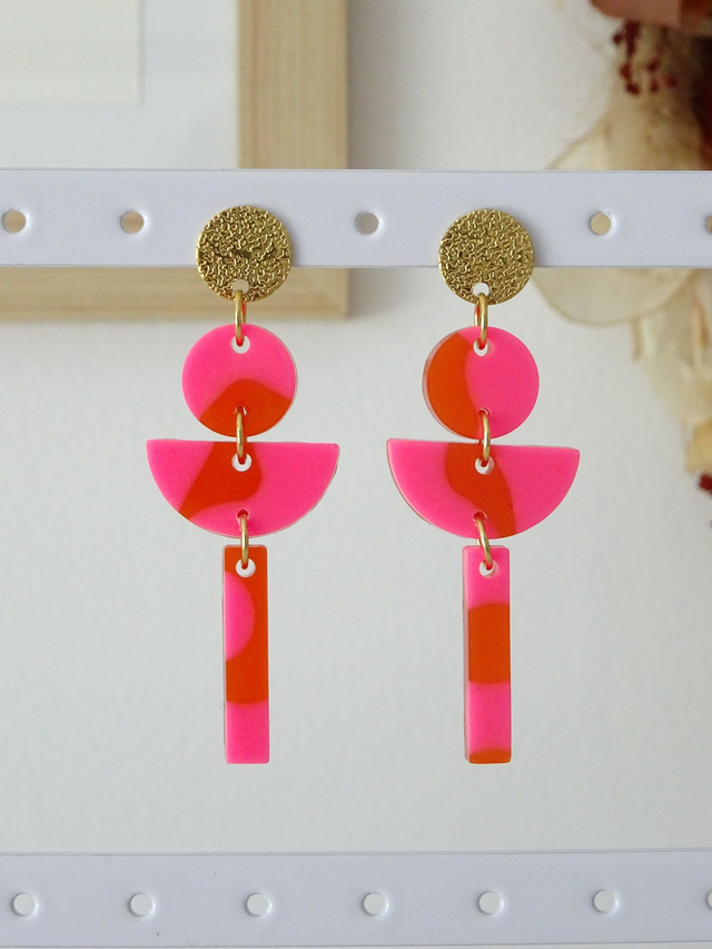 Cascade : Rose &amp; orange