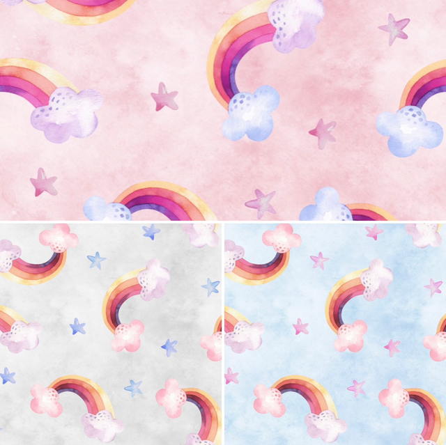  French Terry 0,5m Regenbogen 