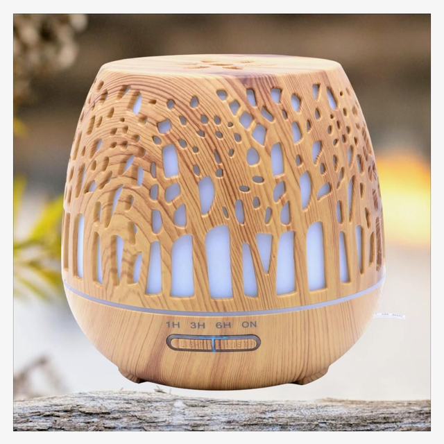 "Bois forêt cylindre" - Diffuseur huiles essentielles 17 cm