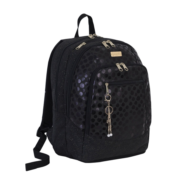 Seven Zaino Scuola avanced CAMOMILLA Romantic girl BLACK Bambina