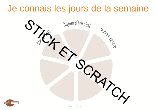 Placer les jours de la semaine