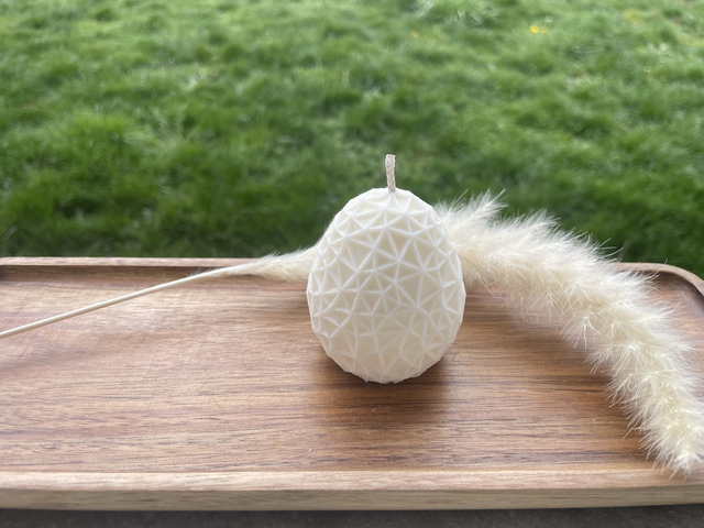 Bougie moulée - Œuf n°1 