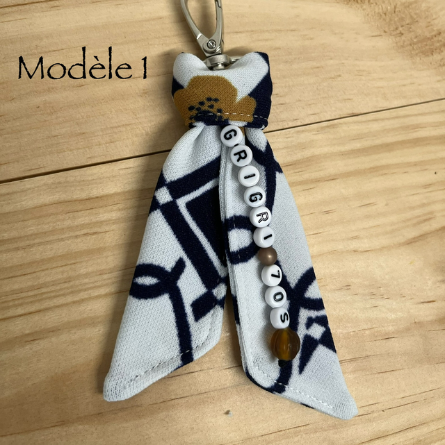Gris-Gris 70’S – Porte-clés ou bijou de sac Tissu épais 