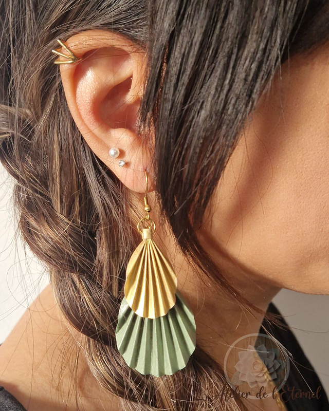 Boucles d'oreilles Licuala Royal