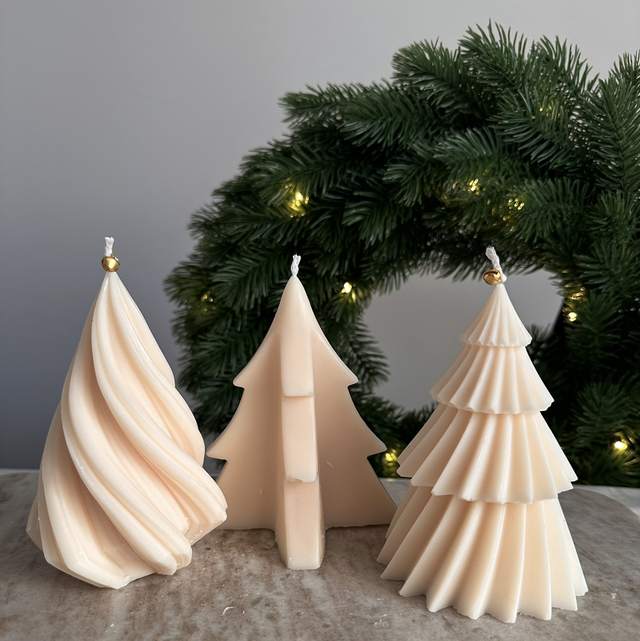 Fenyőfa gyertya szett (3db)