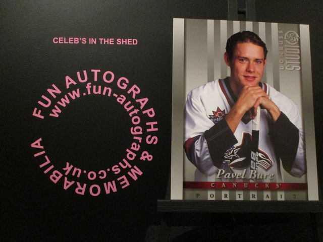 Pavel Bure - NFL 1997 Donruss Studio Ice Hockey Original 10x8 Trading Card #14 (B)