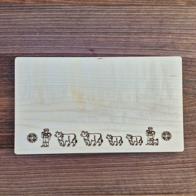 Schneidebrett, Alpabzug