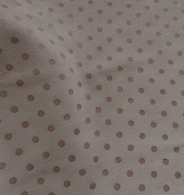 Chute de cuir pêche pois pailleté