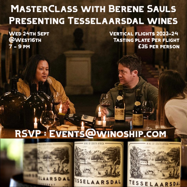 1x Wine Masterclass w Berene Sauls - SOLD OUT