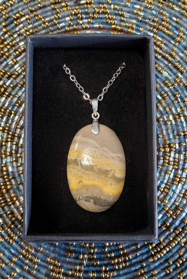 Pendentif Jaspe Bumblebee 