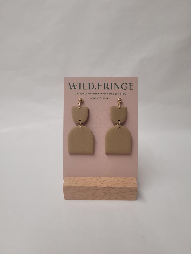 Annie - White Or Beige - Earrings - MP-017