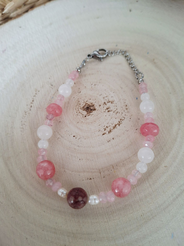 Bracelet Fraicheur rosée 