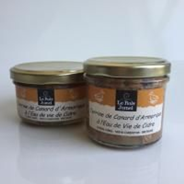 Terrine de canard d'Armorique à l'eau de vie de cidre 
