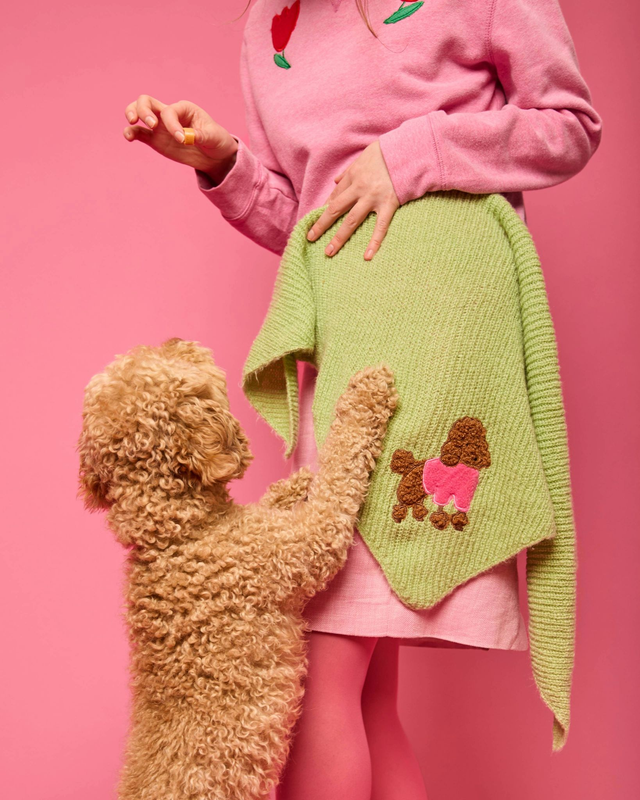 triangle châle vert x thon mayo 