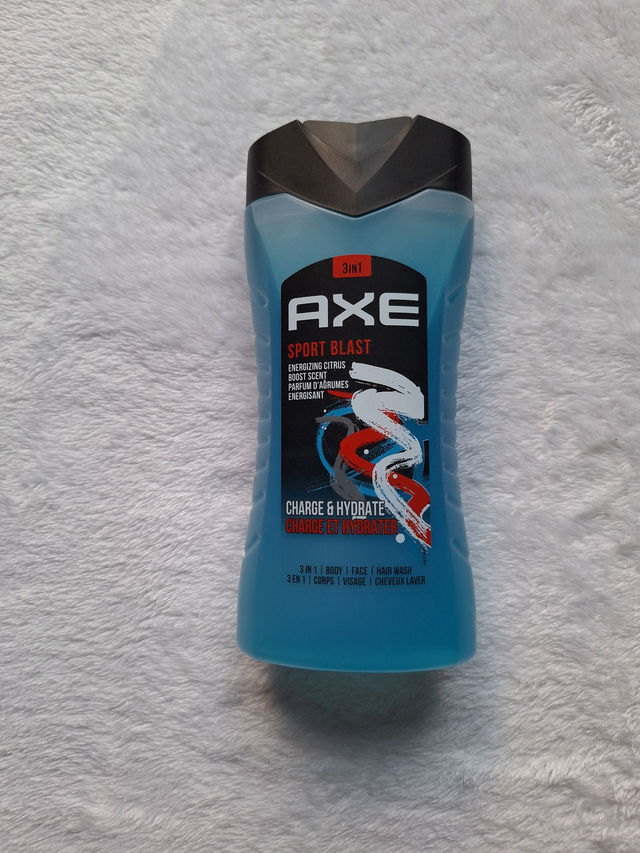 Gel douche AXE Sport Blast 3 en 1 – 250 ml