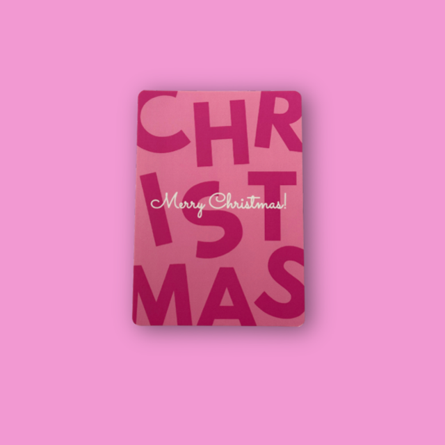 Kerstkaart Merry Christmas