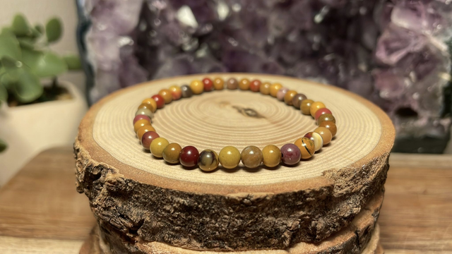 Bracelet JASPE MOOKAITE 4mm