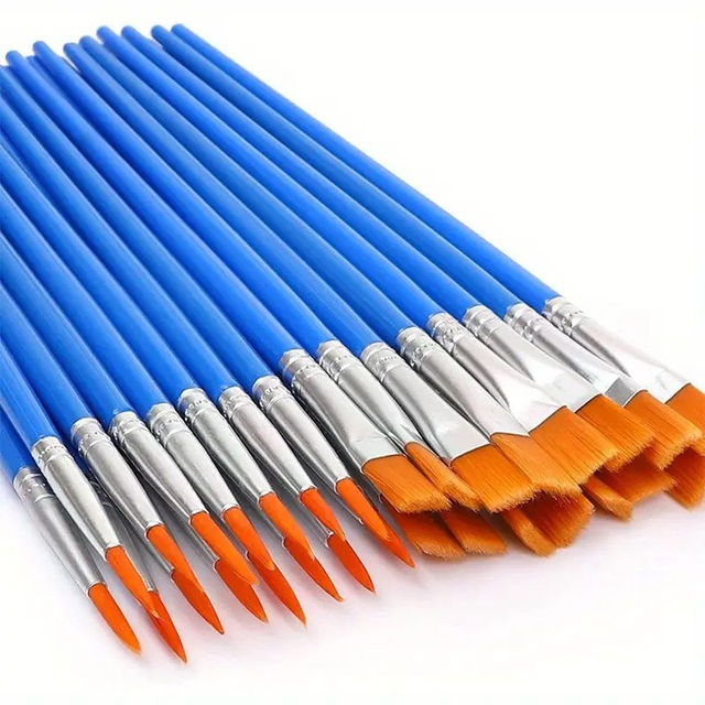  Ensemble de pinceaux acryliques   30pcs