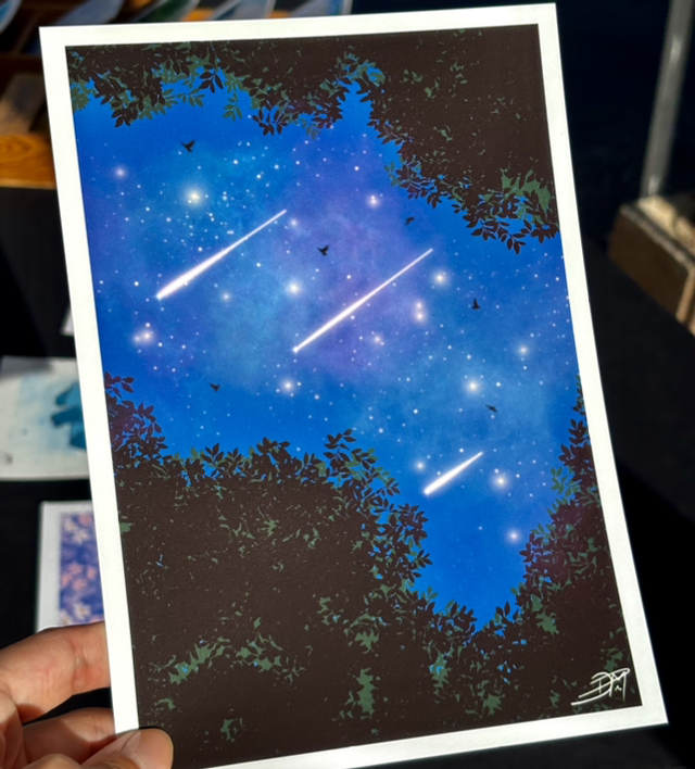 Print nuit étoilée ✨