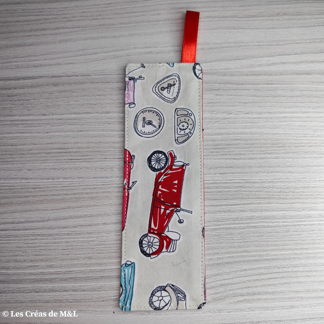 Marque-page Voitures Rétros &amp; Coquelicot