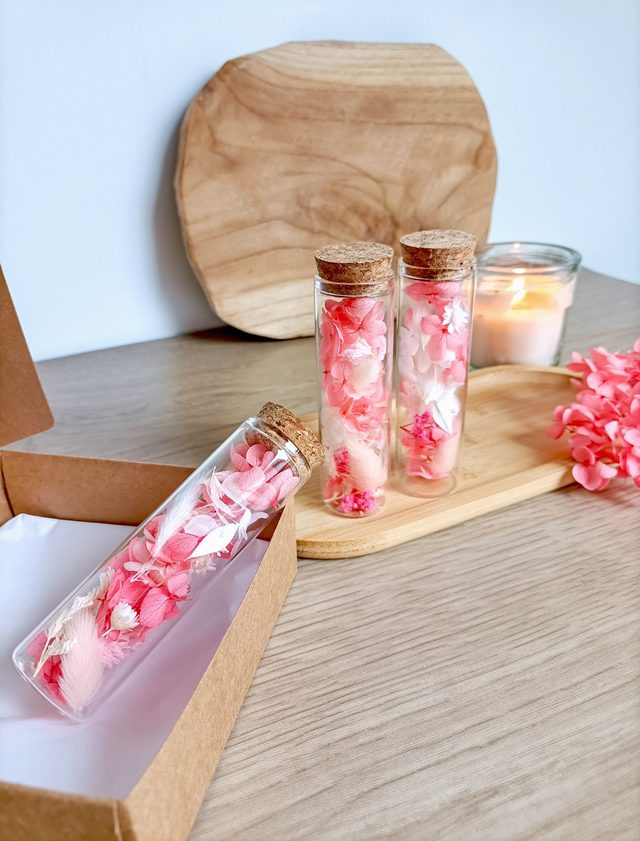 Coffret de fioles fleuries " Ode à l'Amour"