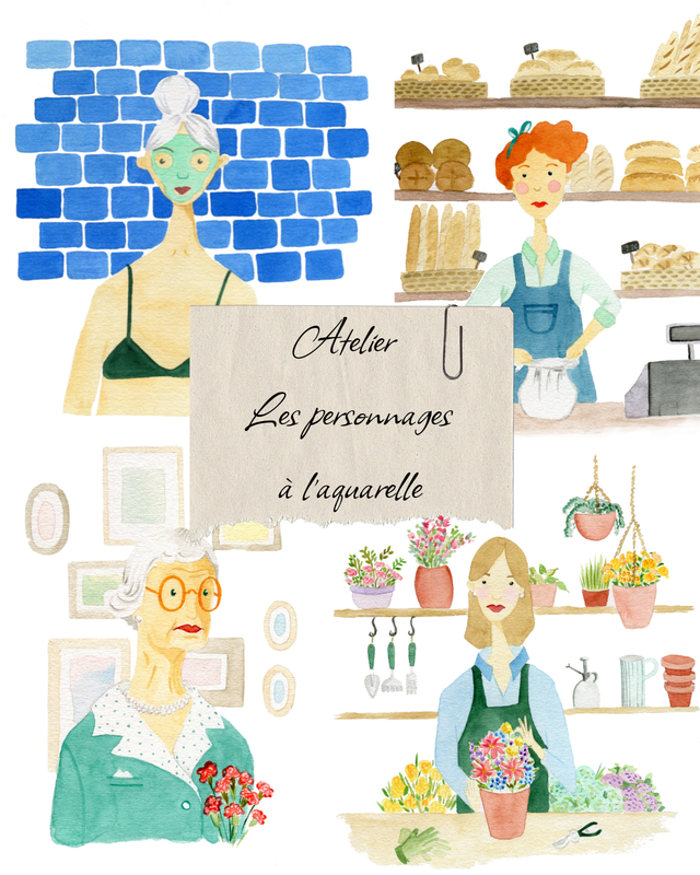 Atelier Personnages à l’Aquarelle